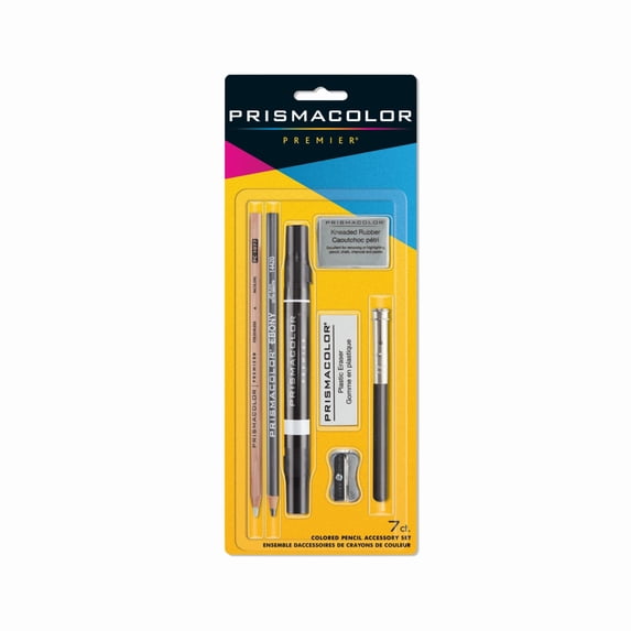 Prismacolor Premier Colored Pencil Accessory Kit with Blenders and Erasers, 7-Piece Set
