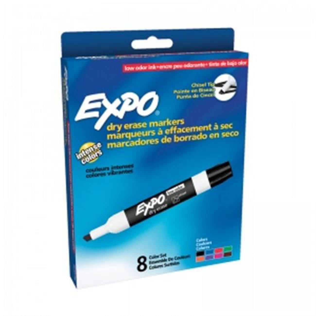 Sanford SAN80078BN Marker Expo 2 Dry Erase, 8 Per Pack Black, Red