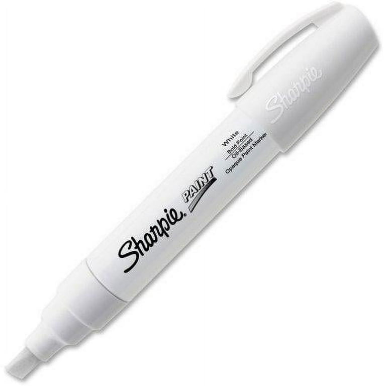 Sanford Sharpie Oil Base Bold Point Permanent Marker - White Ink 1 Pack 