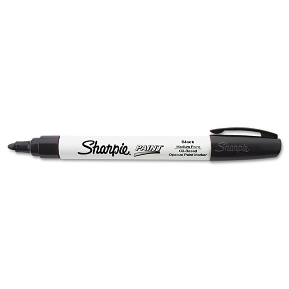 Sanford Sharpie Oil-Based Paint Markers, Medium Point, Black