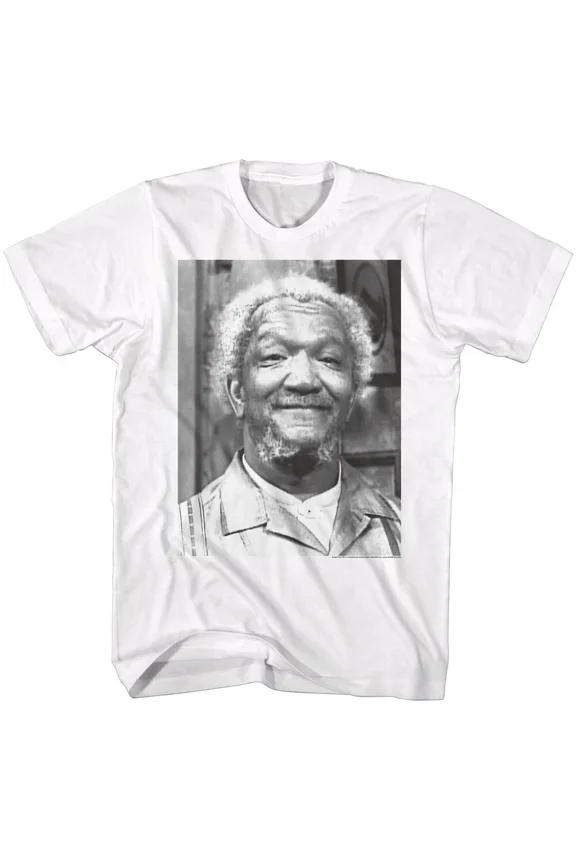 Sanford & Son Funny 70's TV Show Black & White Photo Men's T Shirt REDD FOXX