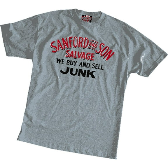 Sanford and Son Buy and Sell Junk Adult Gray T-shirt