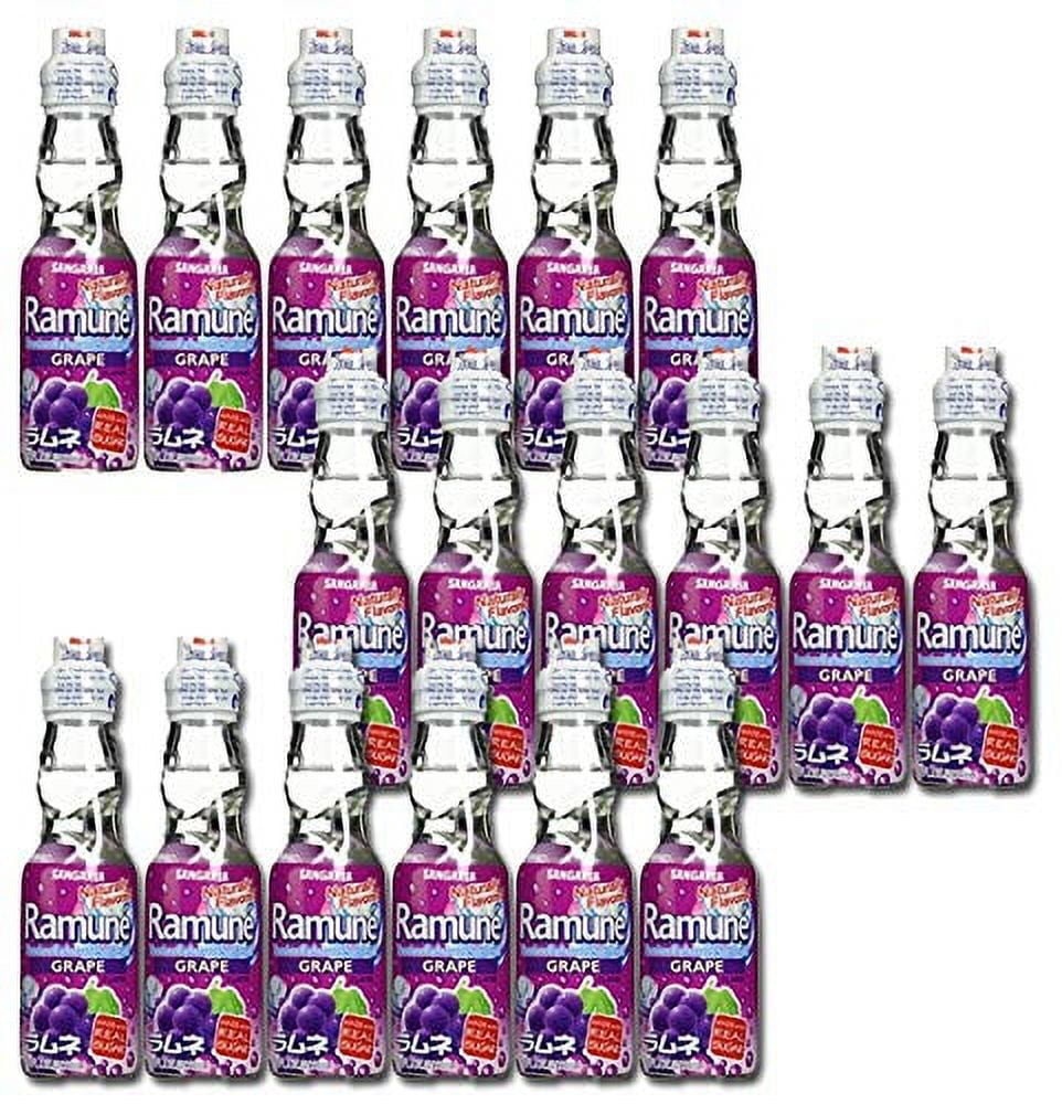 Sangaria Ramune Grape Flavored, 6.76 oz. Bottles (Pack of 18