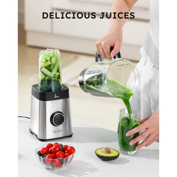 Sangcon Blenders and Food Processor Combo for Kitchen