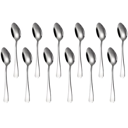 Sangdo 12-Piece Dinner Spoons Set, 6.7" Spoons Silverware Set Stainless Steel Spoons for Home, Kitchen or Restaurant, Mirror Polished Dishwasher Safe