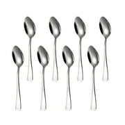Sangdo Dinner Spoons Set 8-Piece Stainless Steel Tea Spoons Flatware Set for Home, Kitchen, Restaurant, Dishwasher Safe