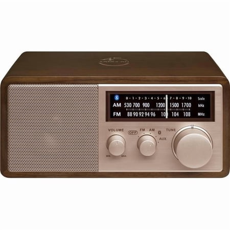 Sangean 45th Special Ediition AM-FM-Bluetooth Aux-in with USB Phone Charging Wooden Cabinet Radio