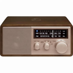 Sangean 45th Special Ediition AM-FM-Bluetooth Aux-in with USB Phone Charging Wooden Cabinet Radio