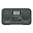 thumbnail image 1 of Sangean AM/FM Stereo Digital Tuning Portable Radio, PR-D19, Gray with Black Protective Bumper, PR-D19BK, 1 of 6