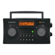 Sangean All in One Portable HD AM/FM Dual Alarm Clock Radio with Large Easy to Read Backlit LCD Display