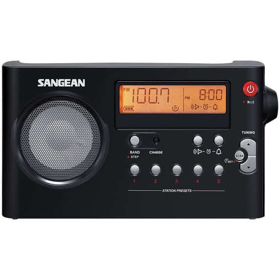 SangeanĀ® Am/Fm Digital Reable Compact Portable Clock Radio