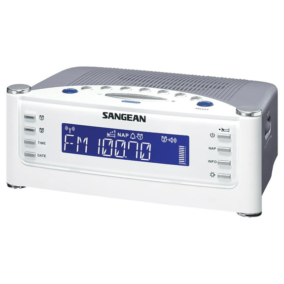 Sangean AM/FM Atomic Clock Radio with LCD Display, RCR-22PT