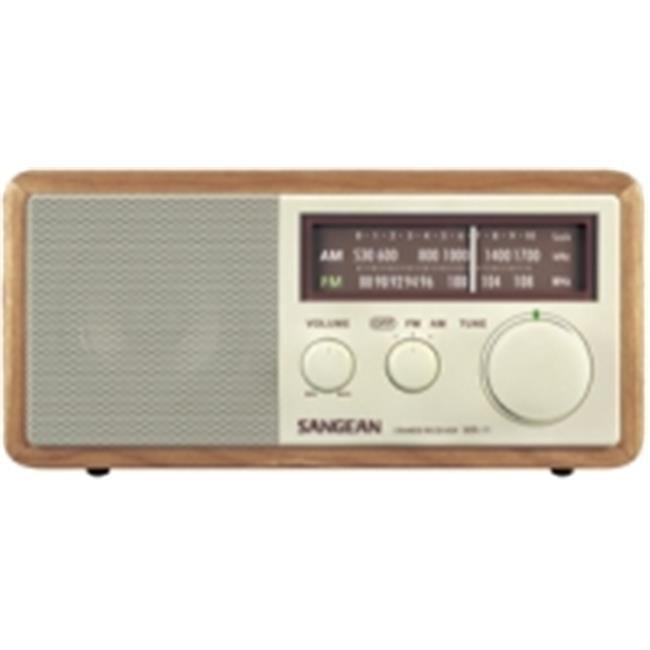 Sangean Analog AM/FM Wooden Cabinet Table-Top Radio - Walmart.com