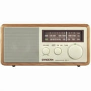 Sangean Analog AM/FM Wooden Cabinet Table-Top Radio