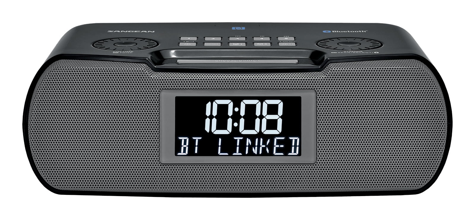 Sangean Compact Bluetooth AM/FM Dual Alarm Clock Radio, Bedroom Phone ...