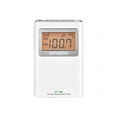 thumbnail image 1 of Sangean DT-160 AM/FM Stereo Pocket Radio with 100 Operating Hours on 2 AA Batteries, White, 1 of 4