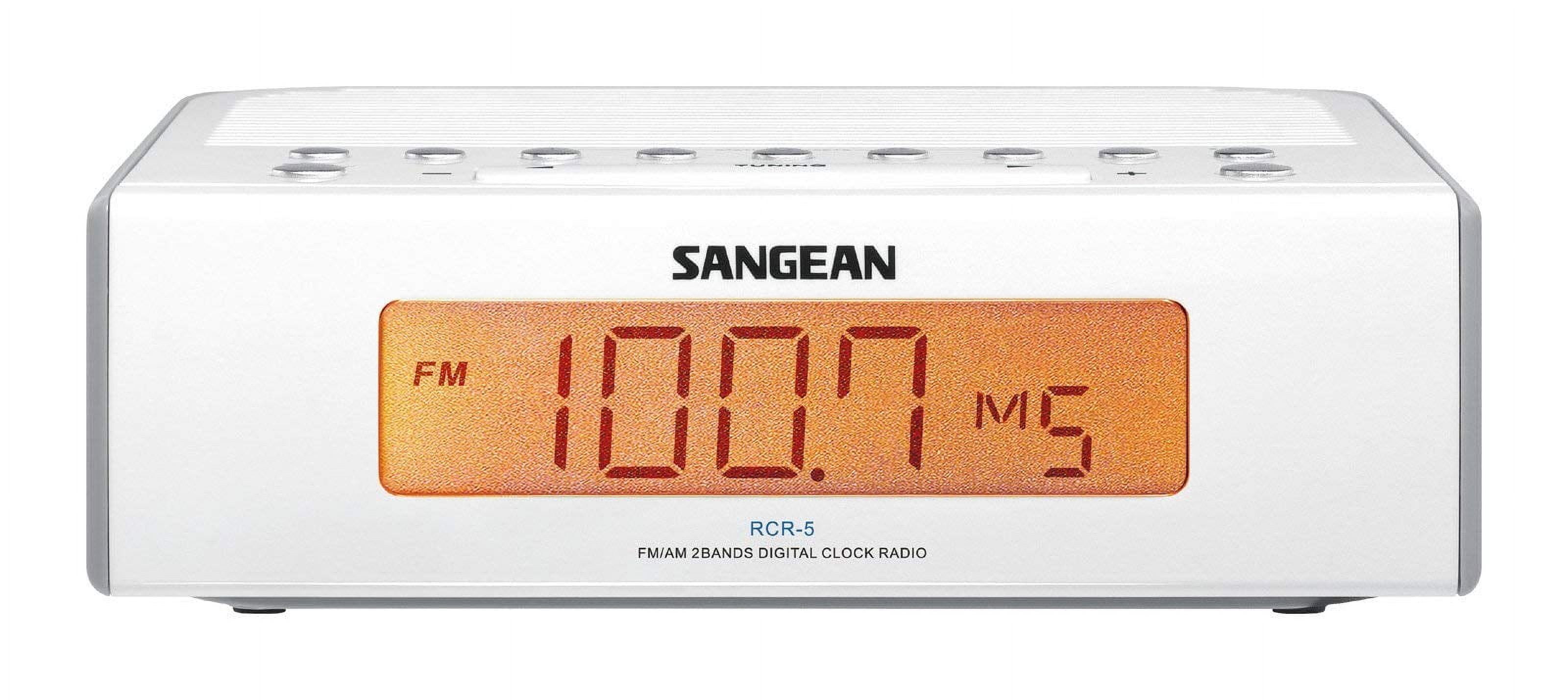 Sangean Digital AM/FM Alarm Clock Radio (RCR5)