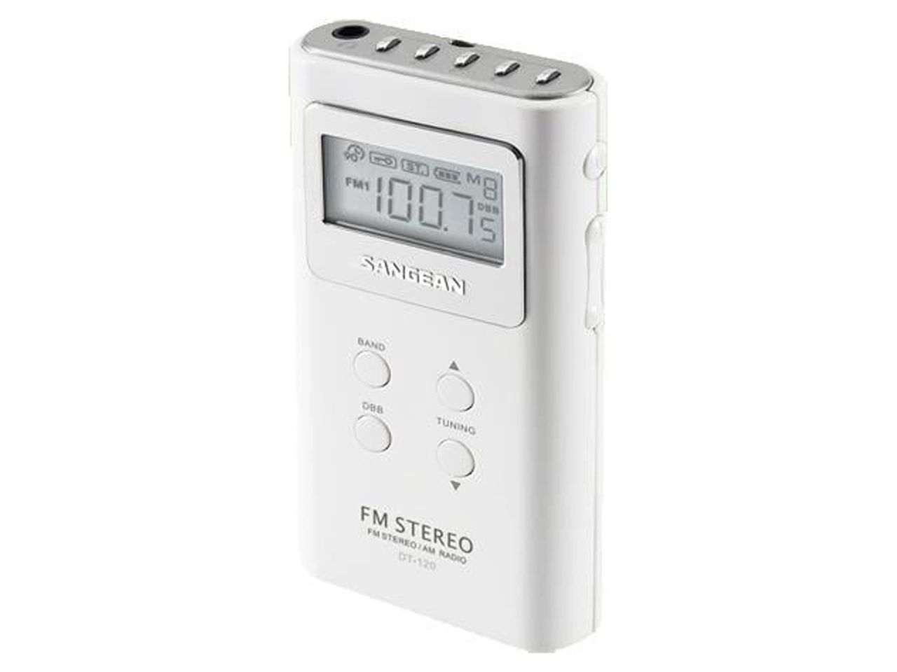Sangean® Dt-120 White Pocket Am/Fm Digitl Radio (White) - image 1 of 4