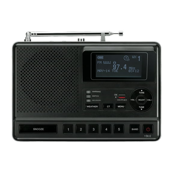Sangean Portable AM/FM Radios, Black, CL-100