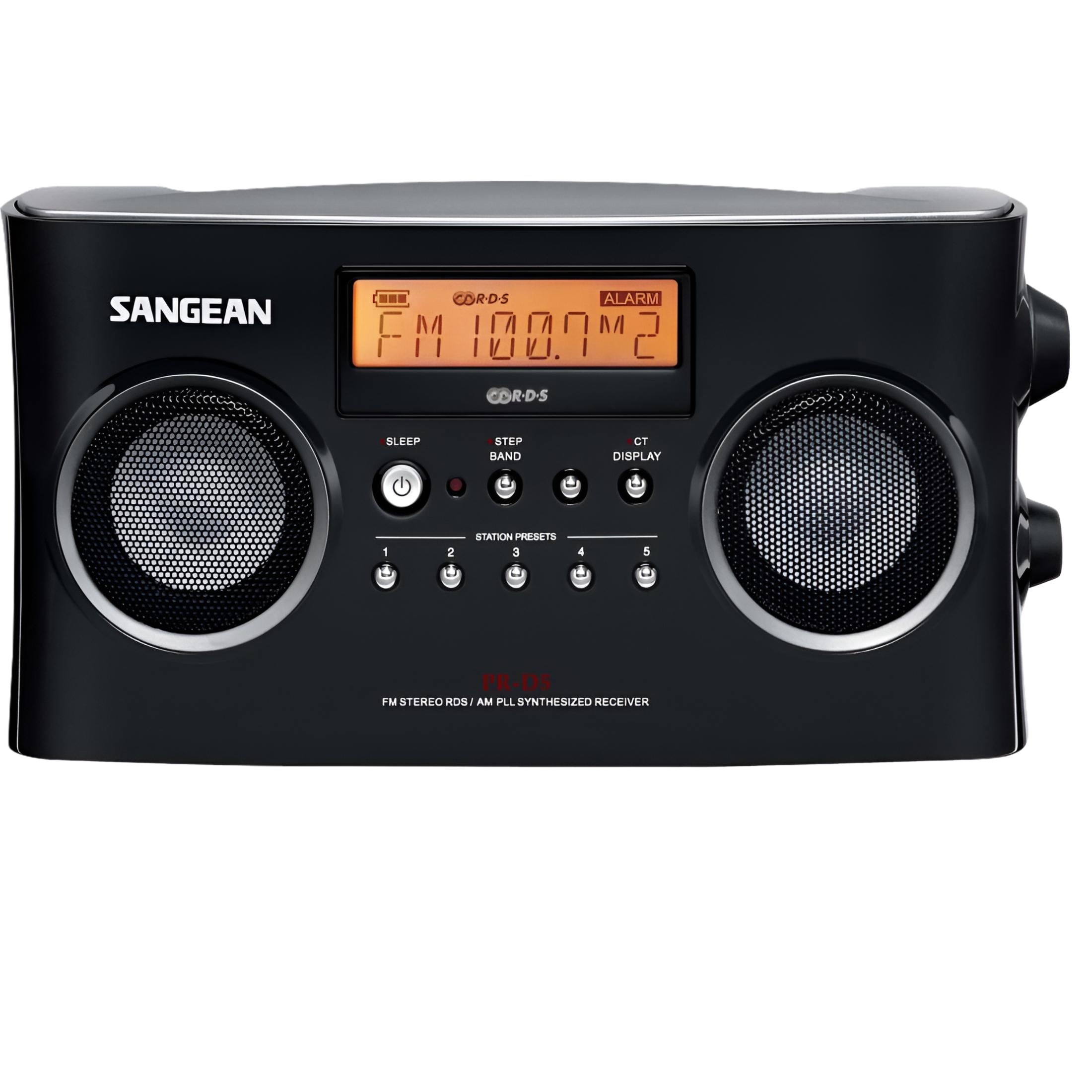 Sangean Portable AM/FM Radios, Black, PR-D5BK - Walmart.com