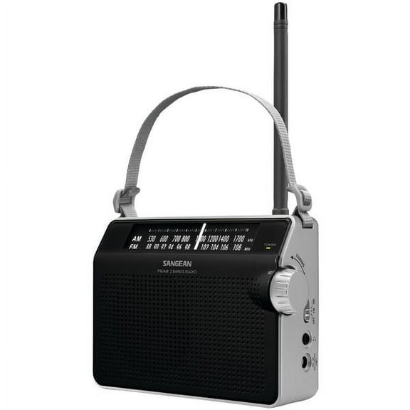 Sangean Portable AM/FM Radios, Black, PR-D6BK