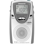 Sangean المحمولة ضبط رقمي صغير حجم الجيب AM / FM راديو مع مكبر صوت مدمج