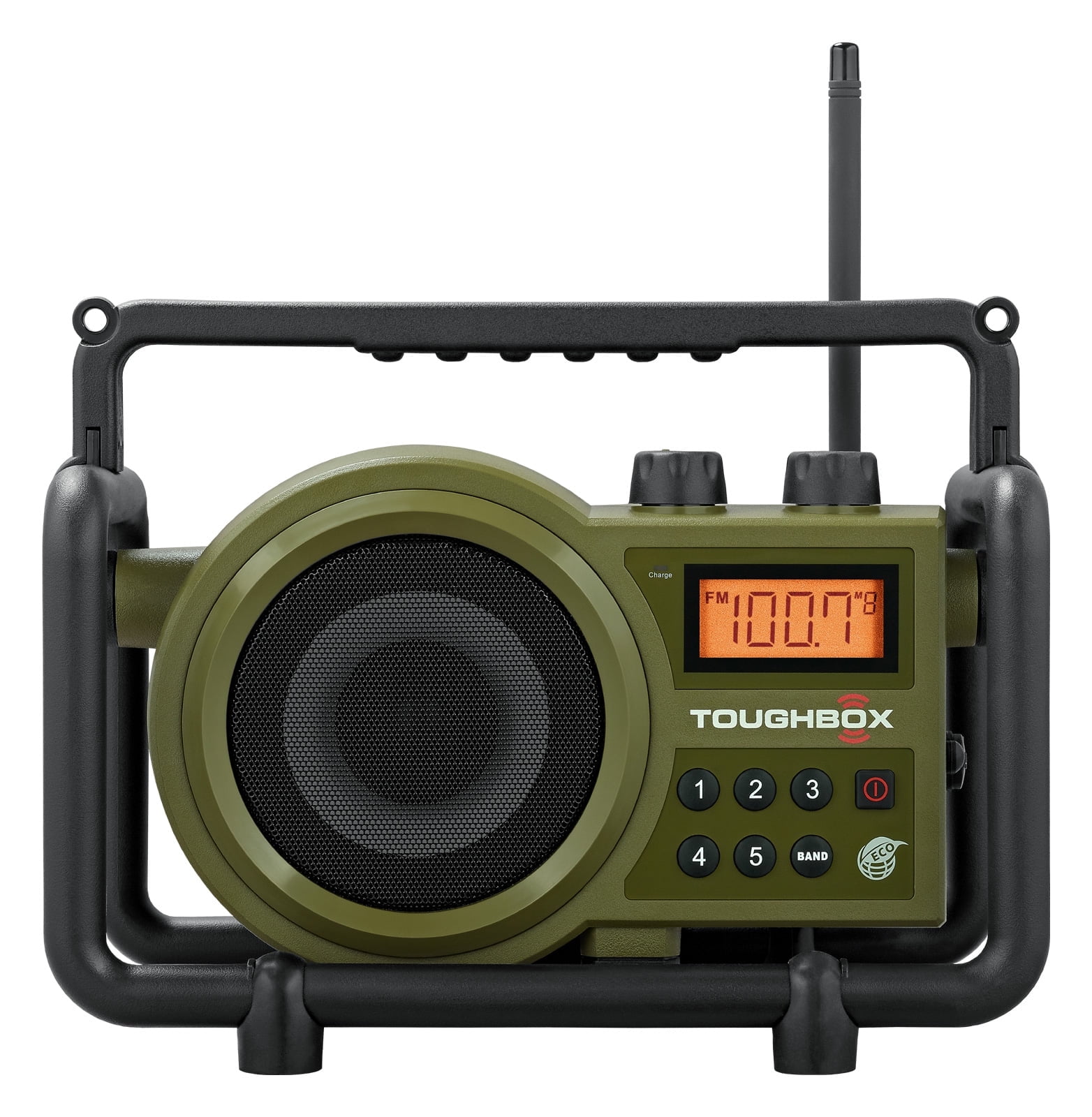Sangean Portable Digital Ultra Rugged AM/FM Radio Receiver with Large Easy to Read Backlit LCD Display