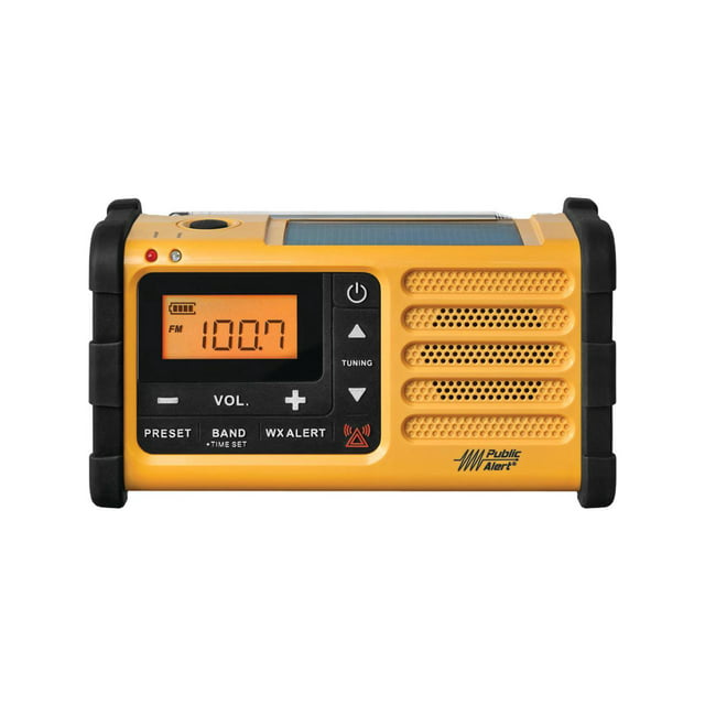 Sangean Portable Emergency Radios, Yellow, MMR-88