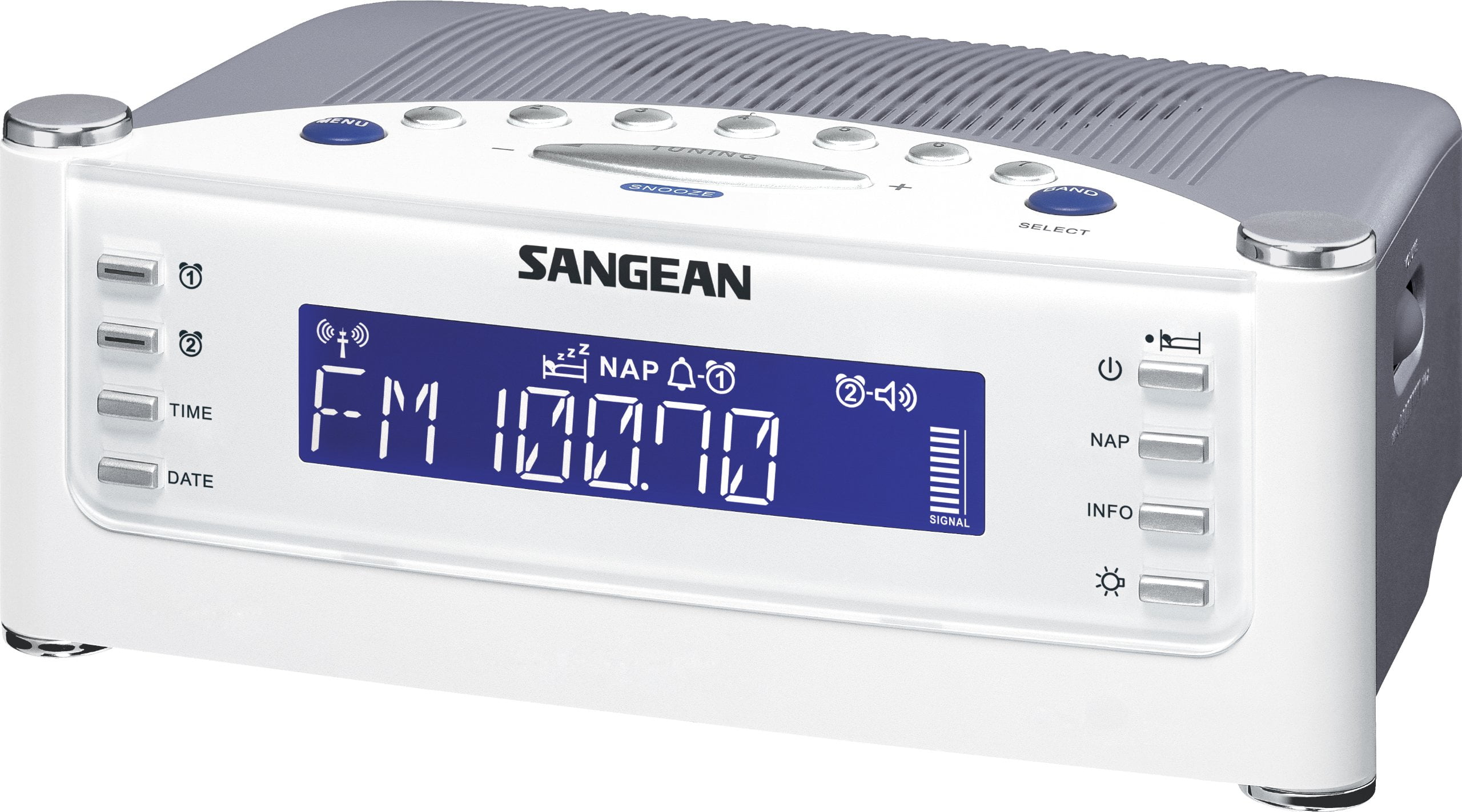 Sangean Rcr22 Am/Fm Atomic Clock Radio With Lcd Display