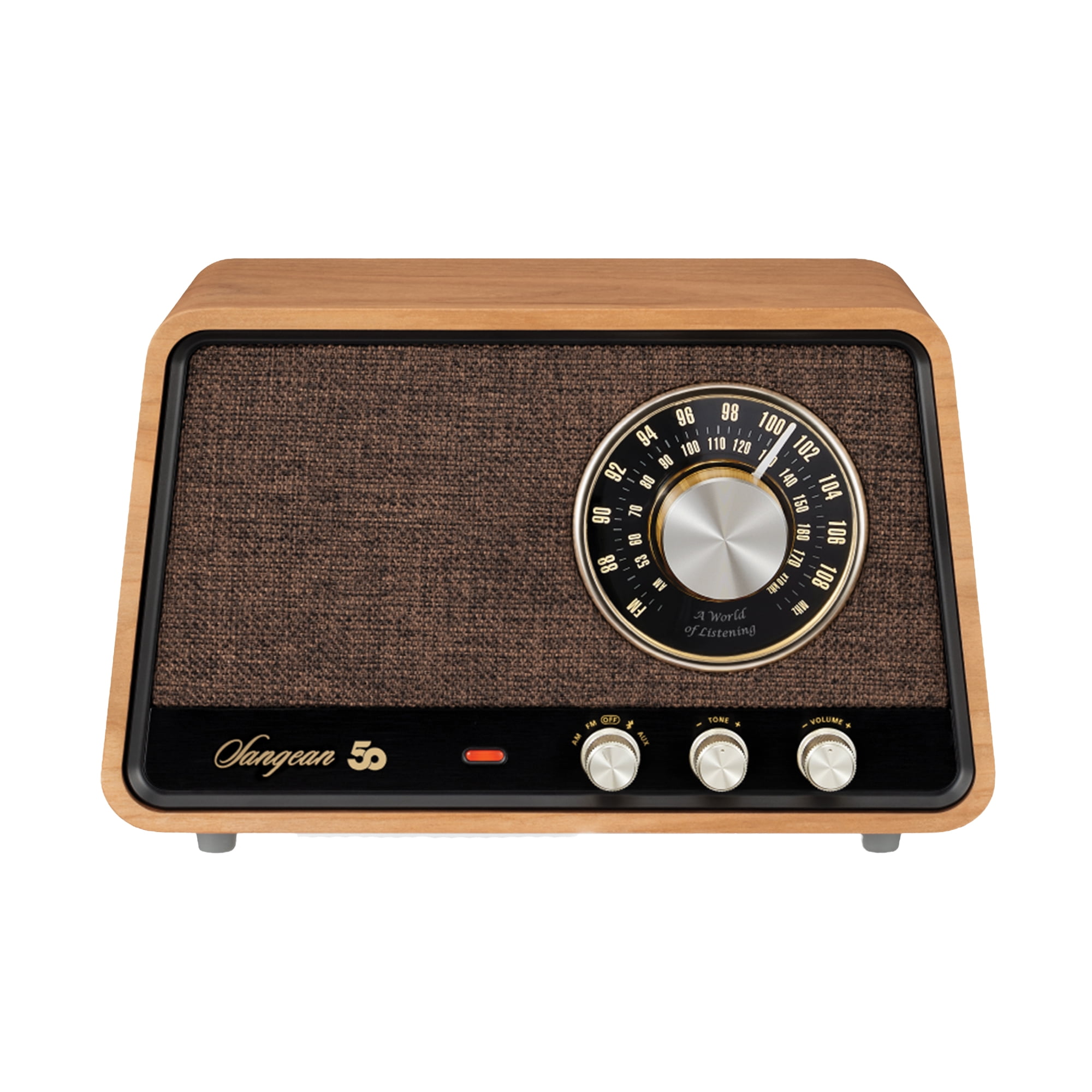 のんすけ◆SANGEAN レトロでお洒落なウッドキャビネット高音質 Sangean-Retro-Style-AM-FM-