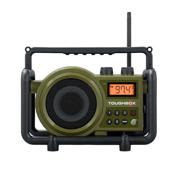 SangeanĀ® Tb-100 Toughbox Fm/am/aux Ultra-rugged digitl Reable Radio