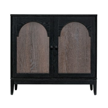 Sango Arch 2 Door Cabinet - Black, Stylish and Functional Storage