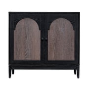 Sango Arch 2 Door Cabinet - Black, Stylish and Functional Storage