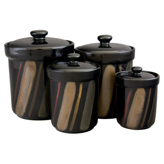 Sango Avanti 4 Piece Kitchen Canister Set