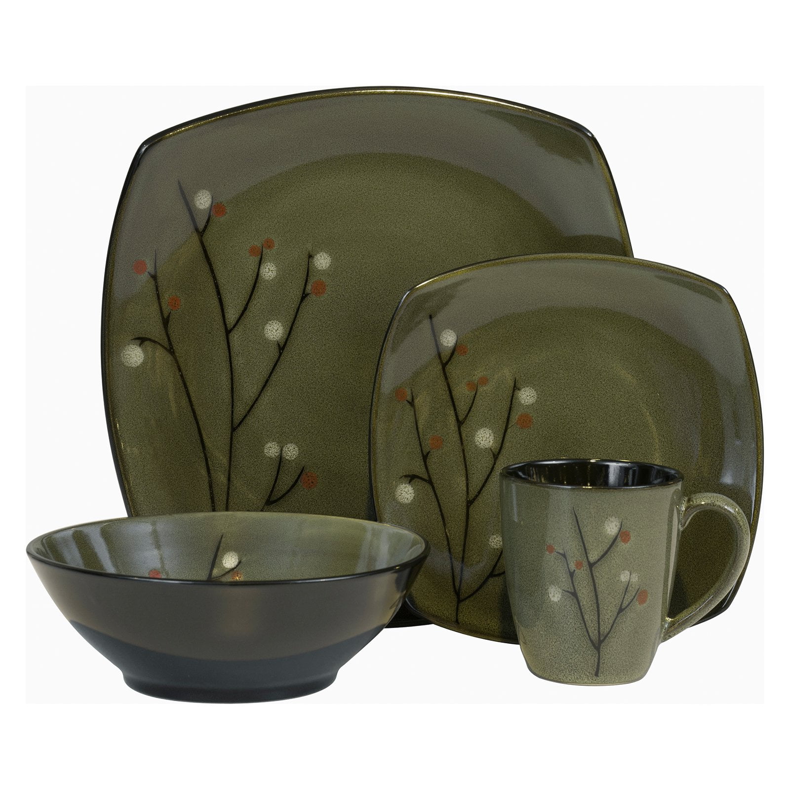 Sango Blossom Black Dinnerware Set 16 Pieces Nigeria Ubuy