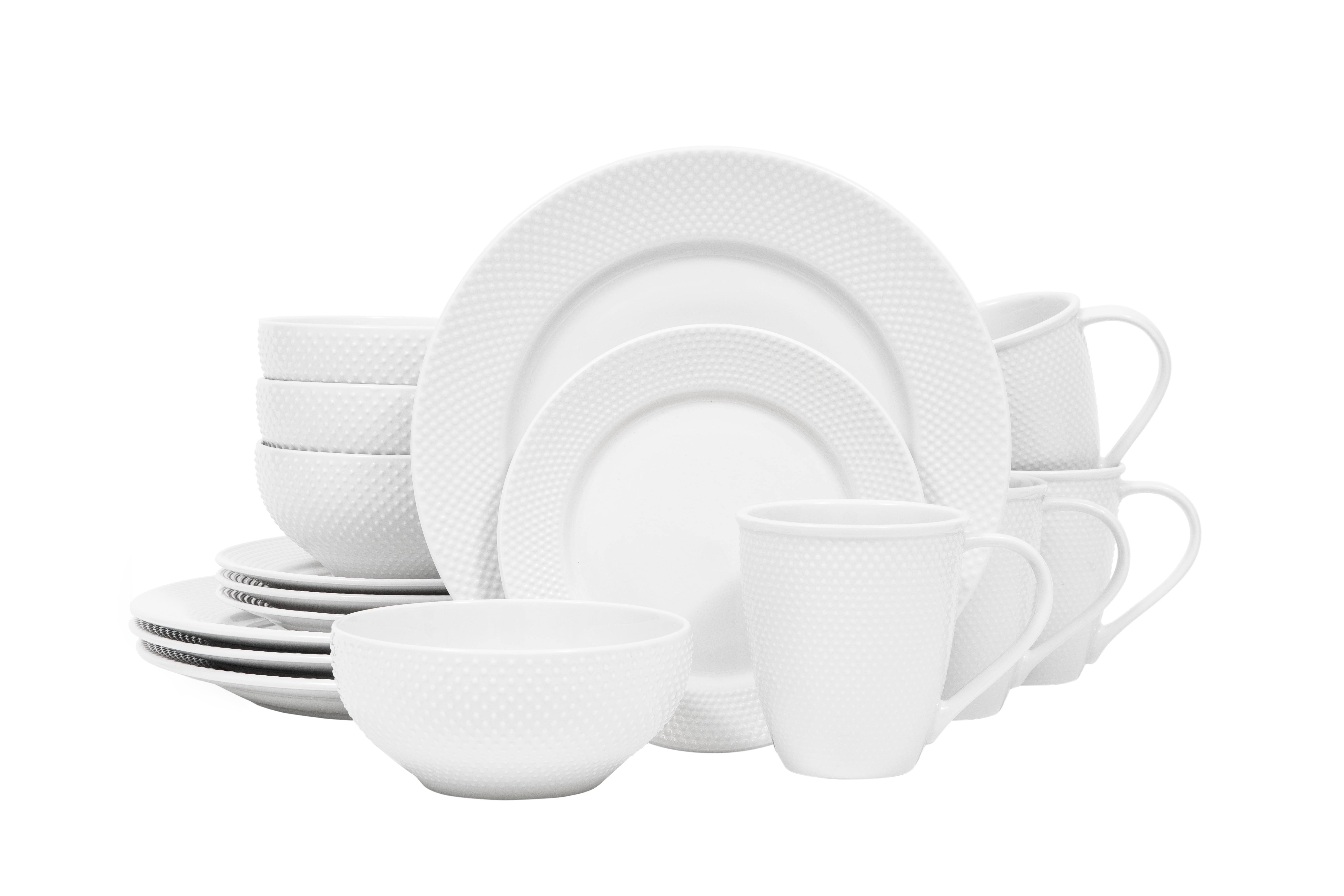 Sango: Callista White 16 Piece Dinnerware Set, Including Dinner