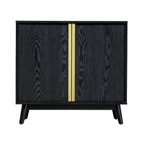Sango Cortland 2 Door Cabinet - Black, Stylish and Functional Storage