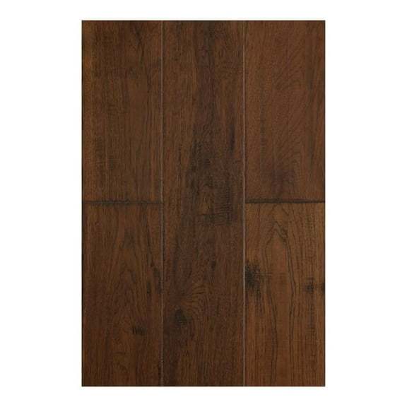 Sango Premier Hickory Rosewood 1/2" x 7" x Random Length Handscraped Engineered Hardwood Flooring( 25.26 sqft/box)