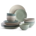thumbnail image 1 of Sango Siterra Artist's Blend Stoneware Dinnerware Set, 16-piece, Sage/Blue/Gray/Cream, 1 of 16
