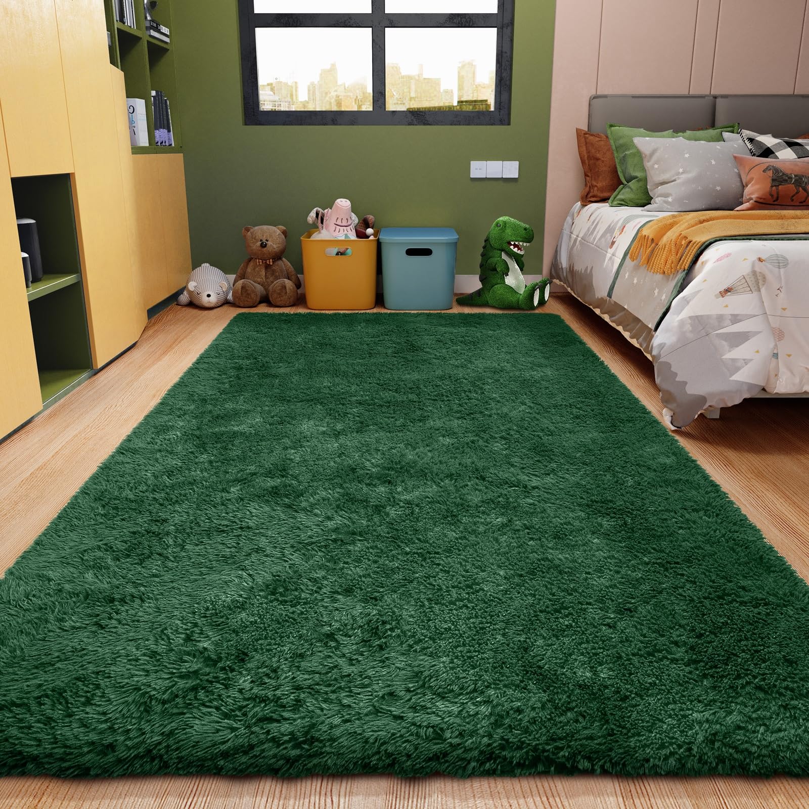 Sangold 2 x 3 Plush Area Rug for Bedroom Kids Room Nursery Rug for Boys ...