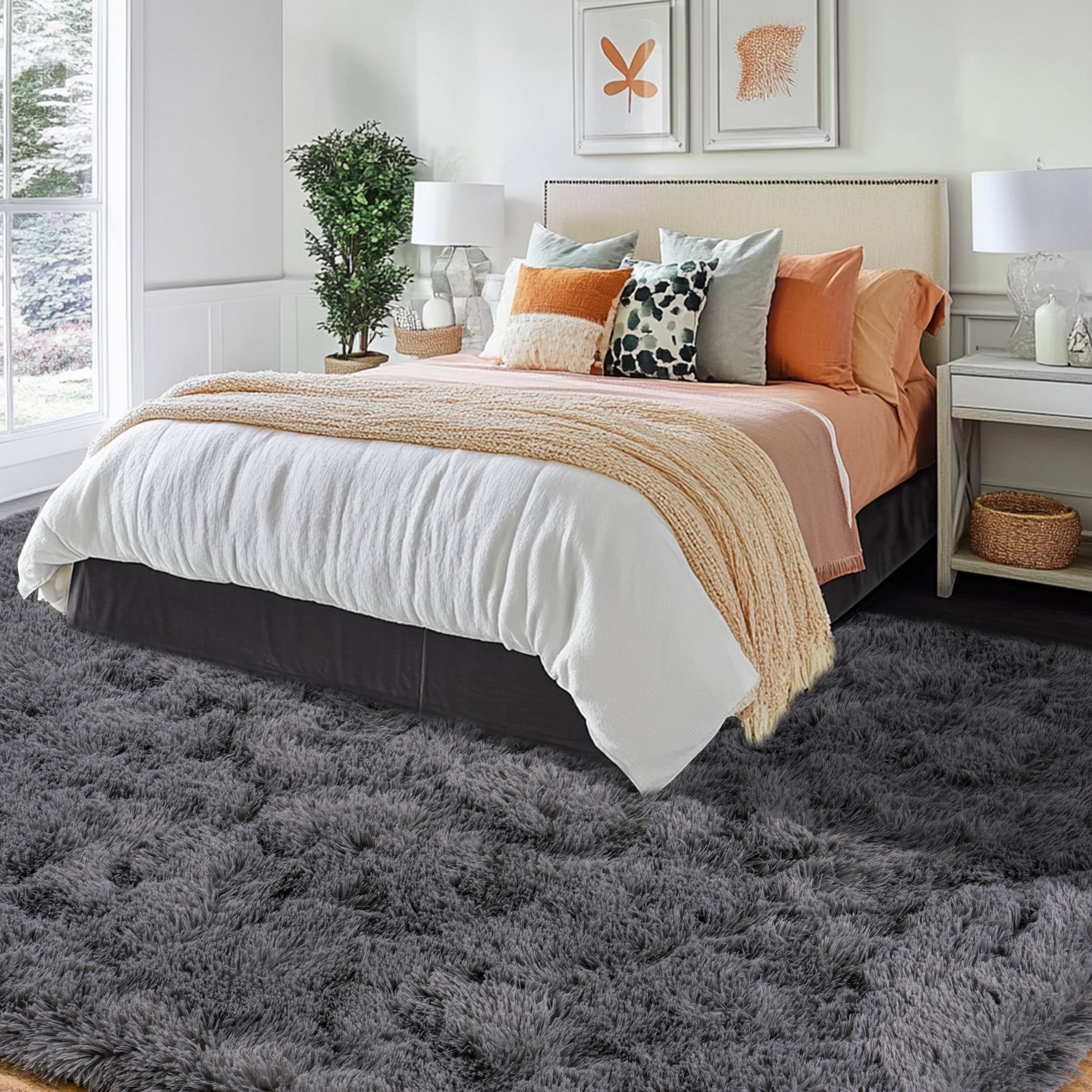 8'x10' Soft Area Rug Indoor Modern Fluffy Rugs for Living Room Bedroom