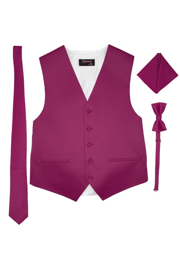 Sangria Men's Satin Vest Spencer J's - S