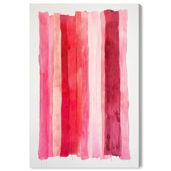 Sanguine Lines Canvas Trend Pink Wall Art by Art Remedy, Gallery Wrapped, 10" x 15"