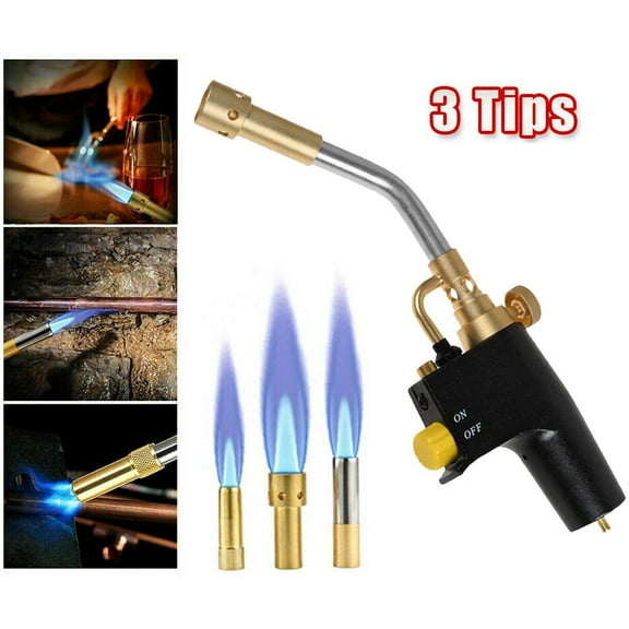 Sanheshun High Intensity Welding Torch with 3 Nozzle Tips Propane/MAPP
