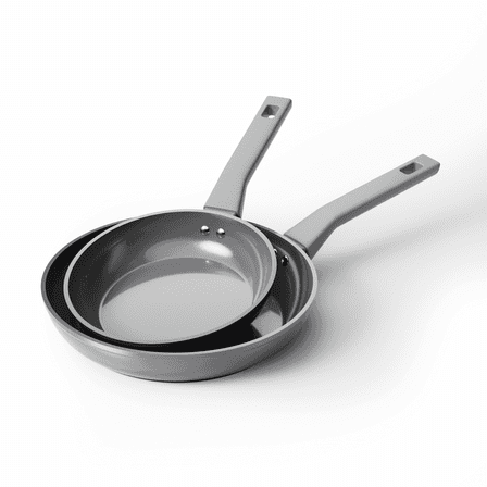 Sanho 2-Piece Fry Pan Set Nonstick Ceramic Coating Aluminum 8 and 10 inch