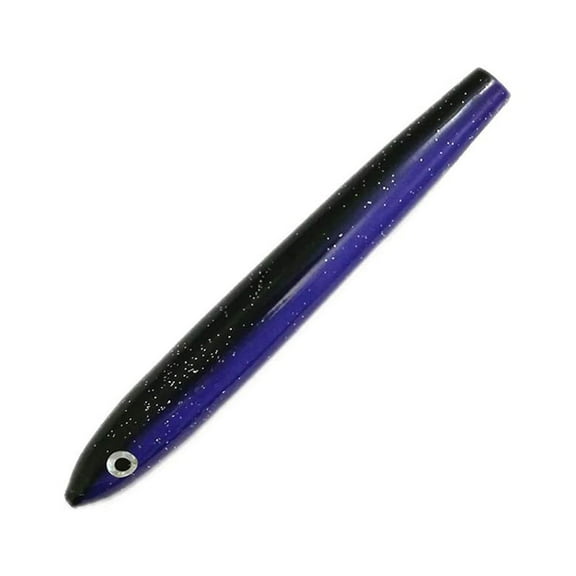 Sanhu 4" Unrigged Cedar Plugs Purple/Black Color 2 Pcs