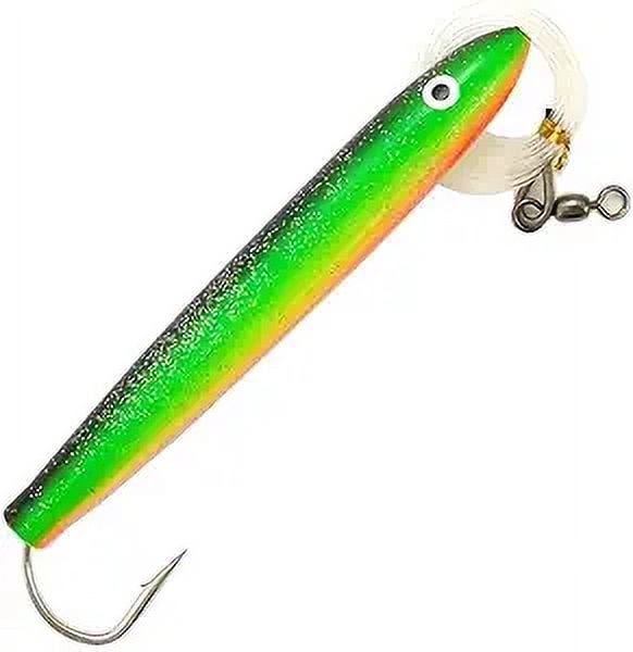 4 Inch Rigged Cedar Plugs – 6 Pack Pink Mylar Lures For Tuna, Wahoo, Dorado, Includes Lure Bag