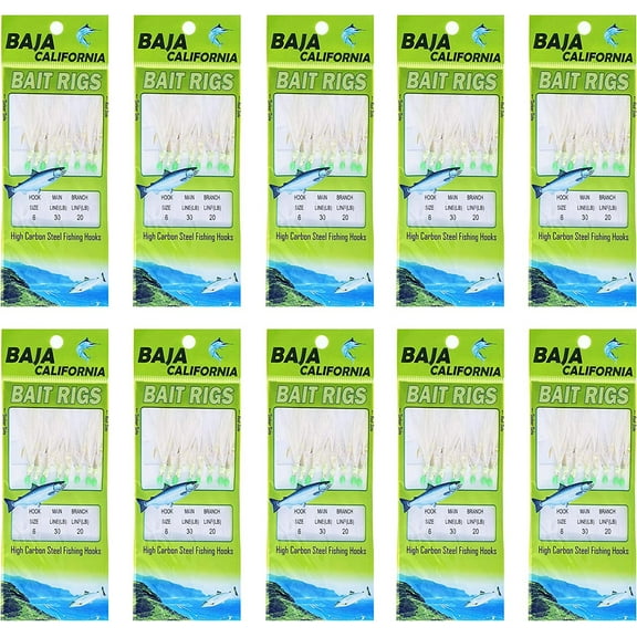 Sanhu Bait Rigs White Feather 10 Packs #6