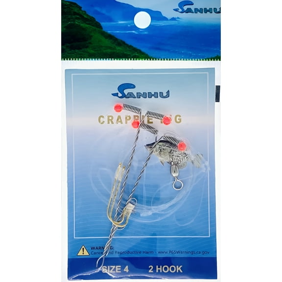 Sanhu Crappie Rig, Size4, 12 Packs