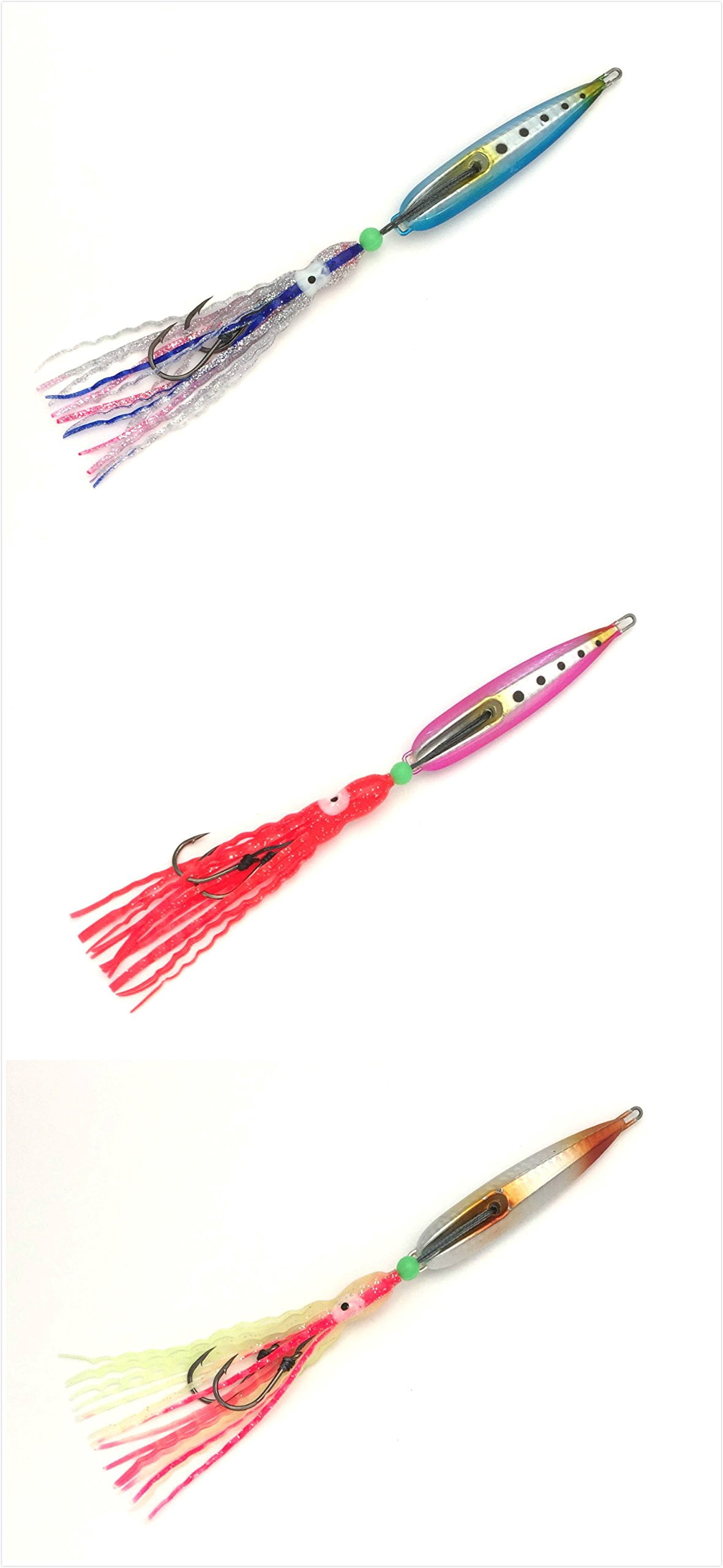 Sanhu Knife Bottom Ship Metal Jig 90g 3.17oz Blue/Pink/Silver 3 Colors 3 Packs